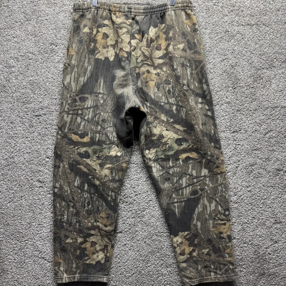 VTG Realtree Camo Jerzees Outdoors Drawstring Sweatpants Size XL‎ USA Made Hunt